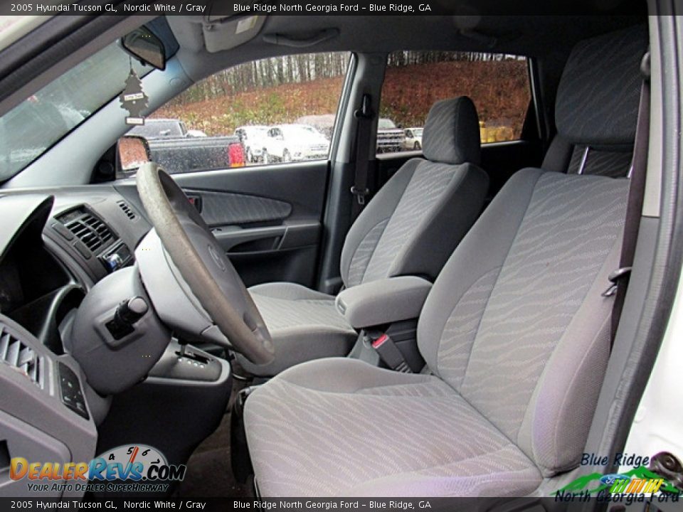 2005 Hyundai Tucson GL Nordic White / Gray Photo #6