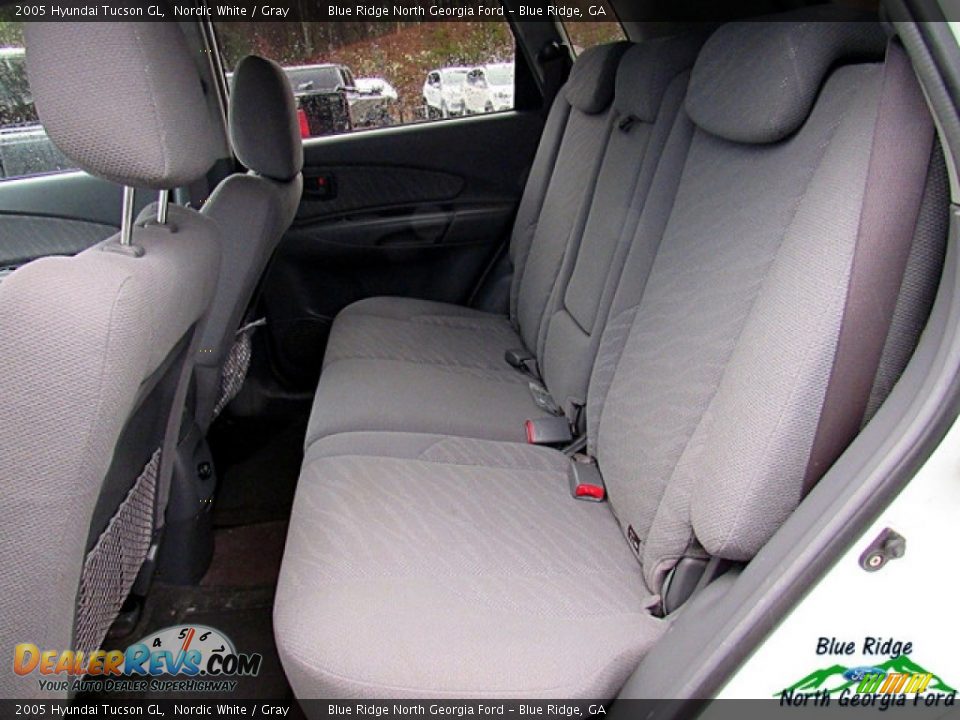 2005 Hyundai Tucson GL Nordic White / Gray Photo #9