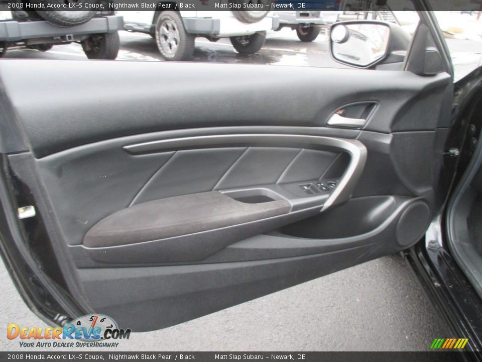 2008 Honda Accord LX-S Coupe Nighthawk Black Pearl / Black Photo #13
