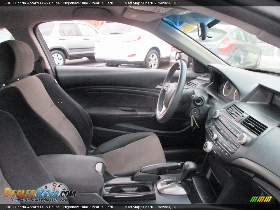2008 Honda Accord LX-S Coupe Nighthawk Black Pearl / Black Photo #17