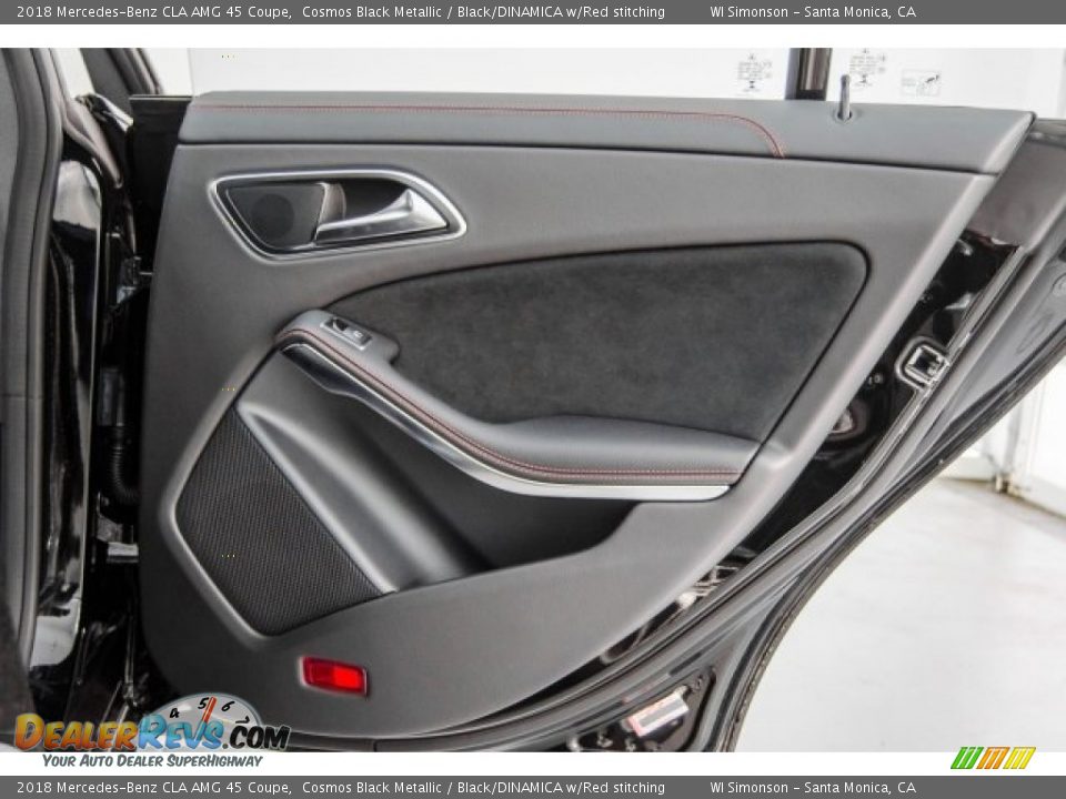 2018 Mercedes-Benz CLA AMG 45 Coupe Cosmos Black Metallic / Black/DINAMICA w/Red stitching Photo #31