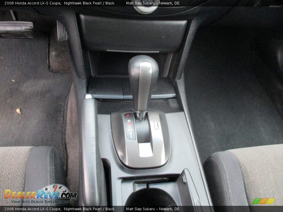 2008 Honda Accord LX-S Coupe Nighthawk Black Pearl / Black Photo #22