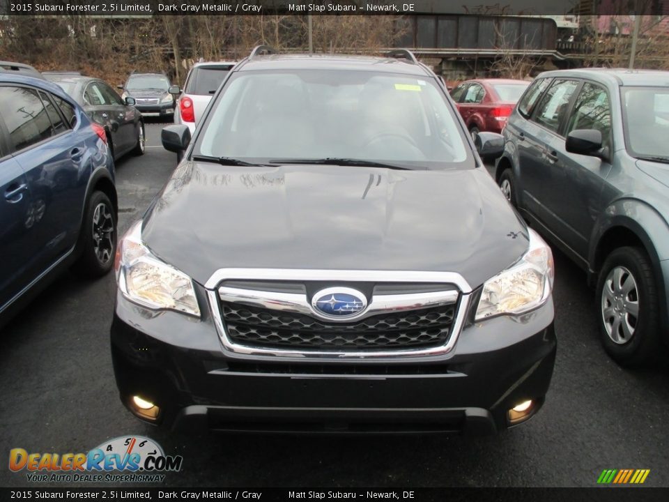 2015 Subaru Forester 2.5i Limited Dark Gray Metallic / Gray Photo #1