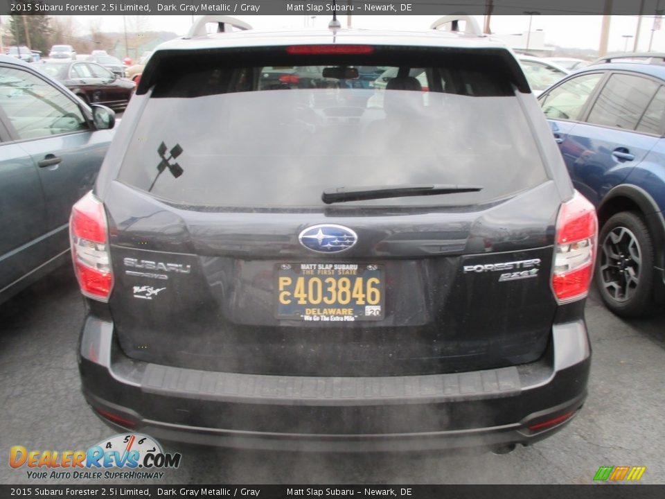 2015 Subaru Forester 2.5i Limited Dark Gray Metallic / Gray Photo #2