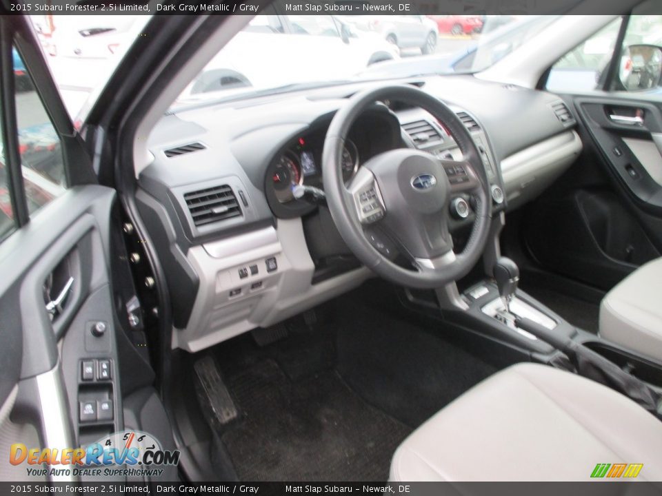 2015 Subaru Forester 2.5i Limited Dark Gray Metallic / Gray Photo #3