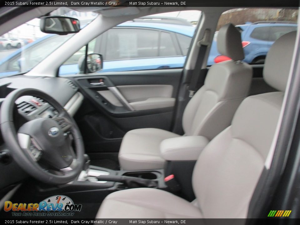 2015 Subaru Forester 2.5i Limited Dark Gray Metallic / Gray Photo #4