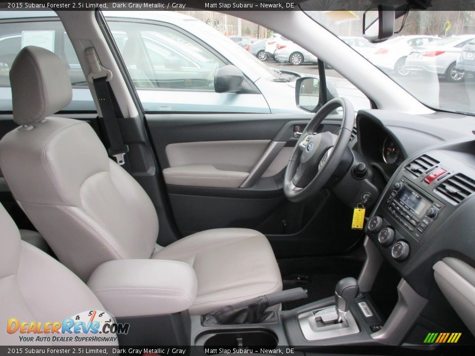 2015 Subaru Forester 2.5i Limited Dark Gray Metallic / Gray Photo #7