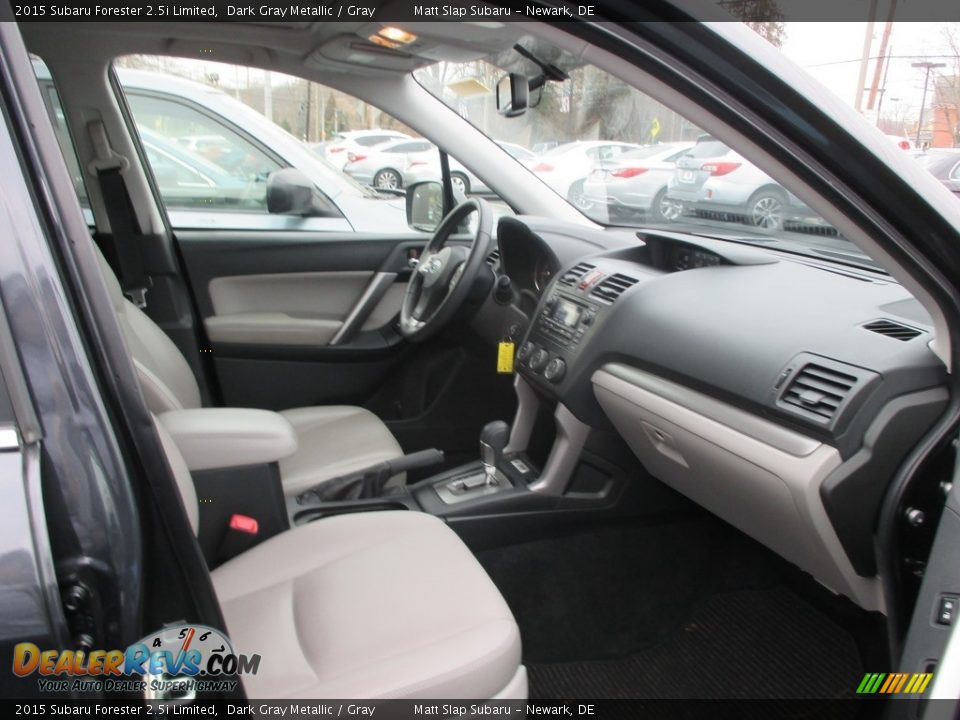2015 Subaru Forester 2.5i Limited Dark Gray Metallic / Gray Photo #8