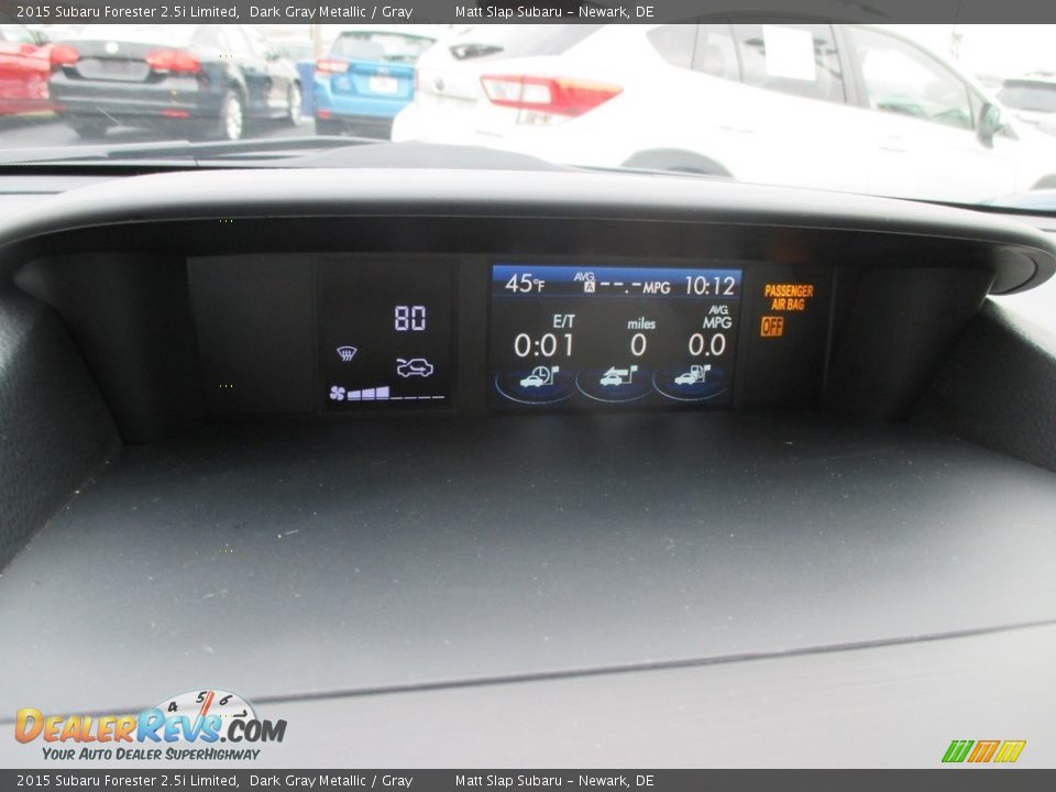 2015 Subaru Forester 2.5i Limited Dark Gray Metallic / Gray Photo #9