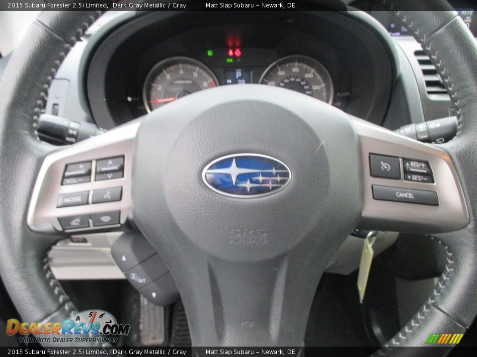 2015 Subaru Forester 2.5i Limited Dark Gray Metallic / Gray Photo #10