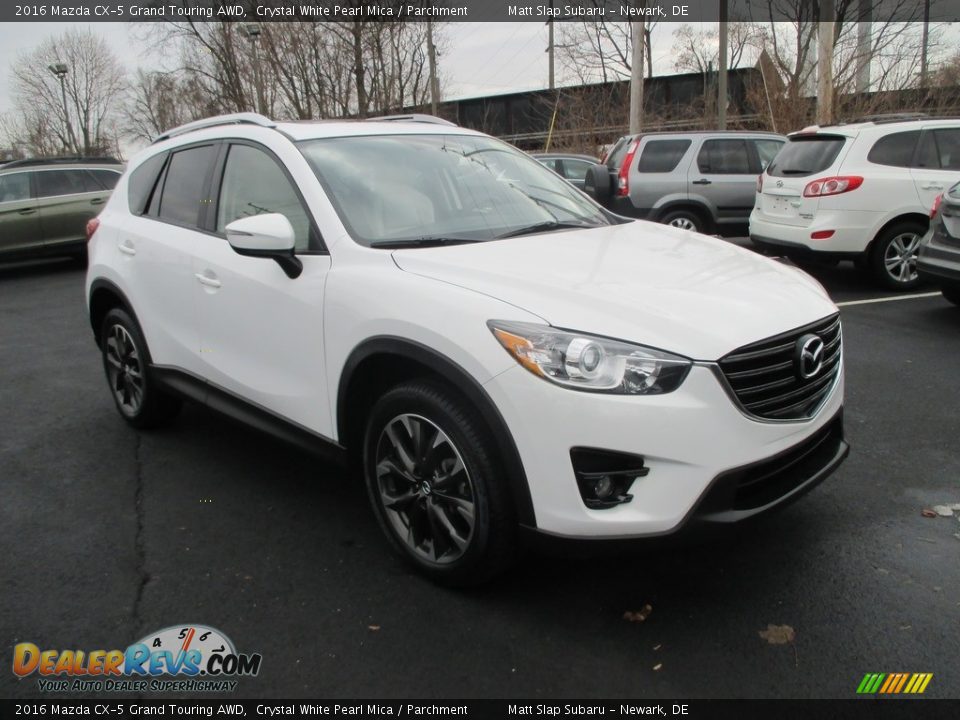 2016 Mazda CX-5 Grand Touring AWD Crystal White Pearl Mica / Parchment Photo #4