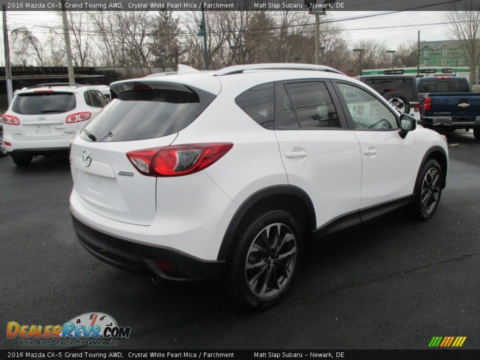 2016 Mazda CX-5 Grand Touring AWD Crystal White Pearl Mica / Parchment Photo #6