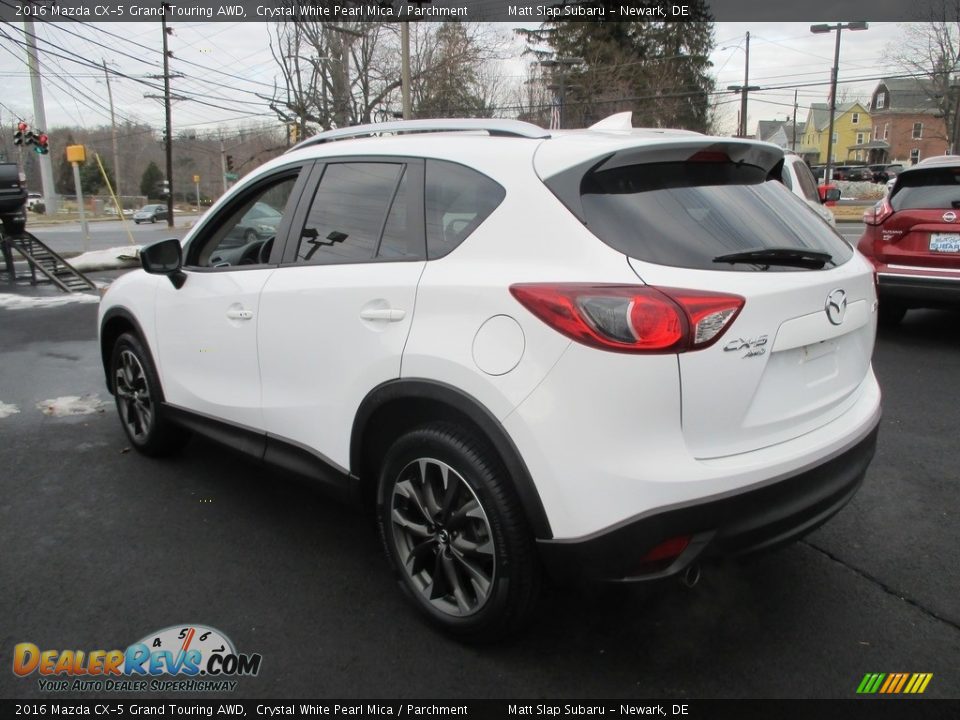 2016 Mazda CX-5 Grand Touring AWD Crystal White Pearl Mica / Parchment Photo #8