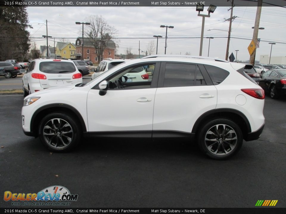 2016 Mazda CX-5 Grand Touring AWD Crystal White Pearl Mica / Parchment Photo #9