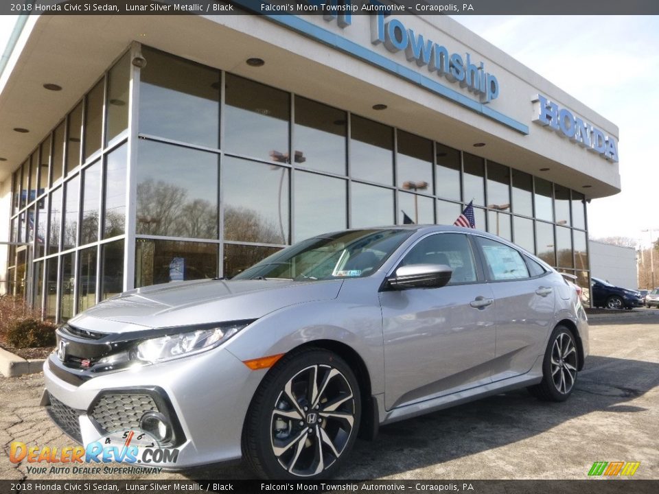 2018 Honda Civic Si Sedan Lunar Silver Metallic / Black Photo #1