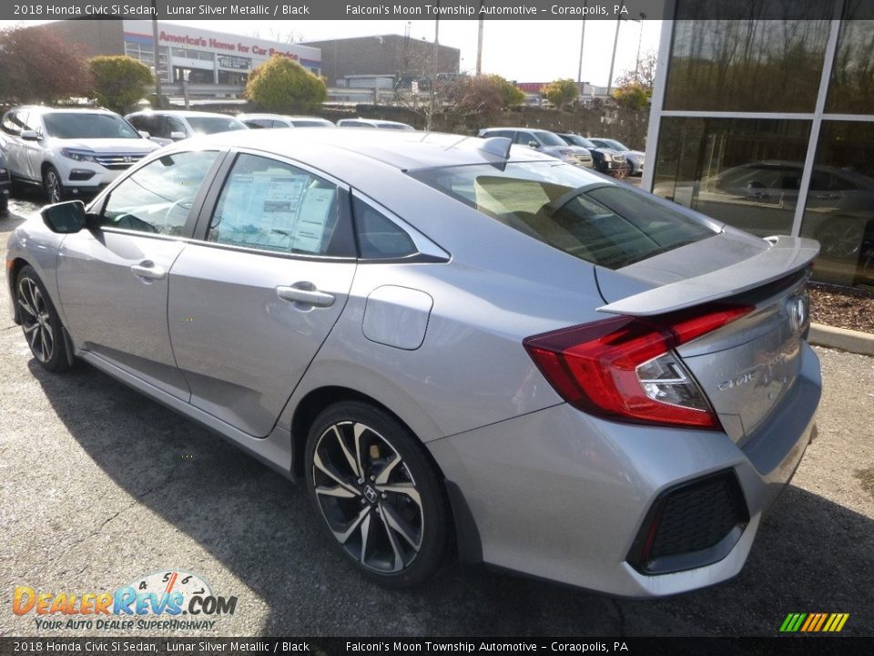 2018 Honda Civic Si Sedan Lunar Silver Metallic / Black Photo #2