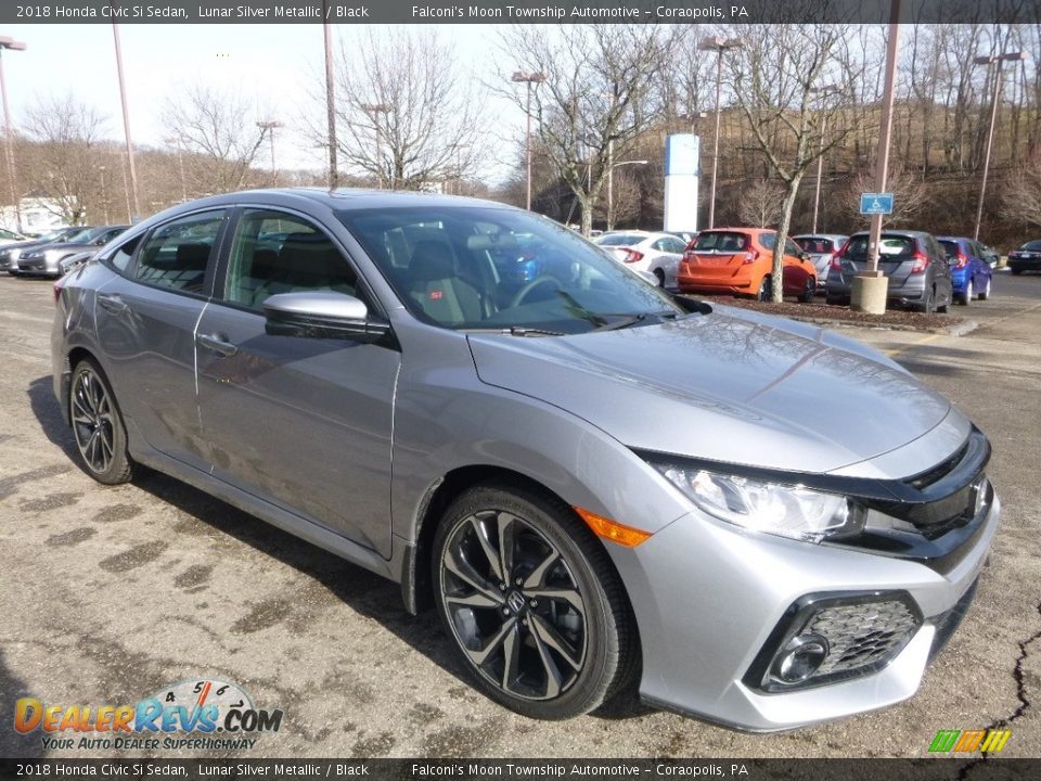 2018 Honda Civic Si Sedan Lunar Silver Metallic / Black Photo #5