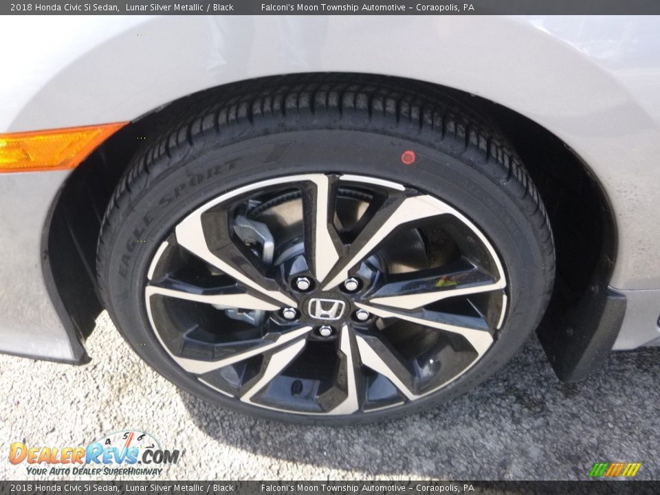 2018 Honda Civic Si Sedan Lunar Silver Metallic / Black Photo #7