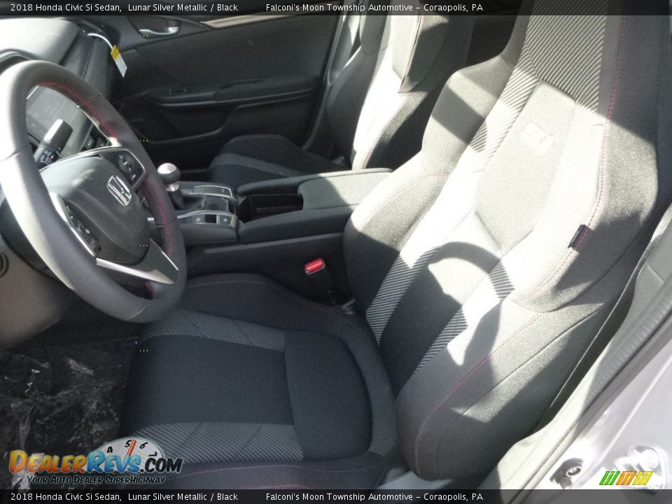 2018 Honda Civic Si Sedan Lunar Silver Metallic / Black Photo #8