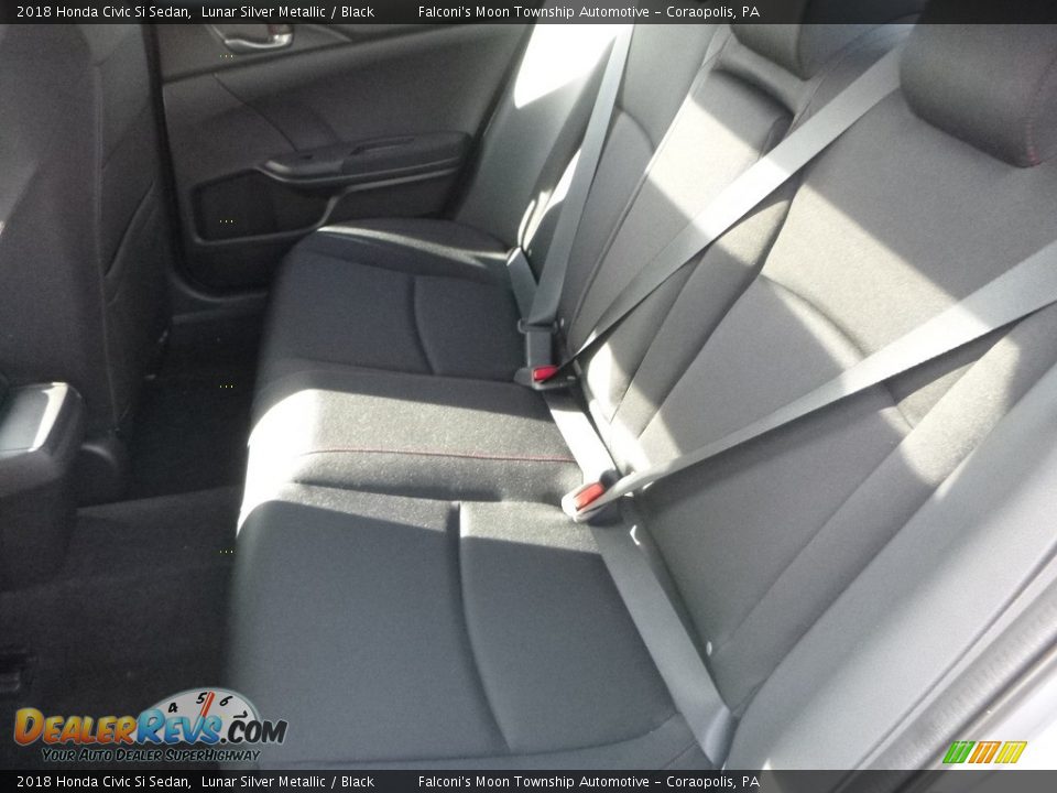 2018 Honda Civic Si Sedan Lunar Silver Metallic / Black Photo #9