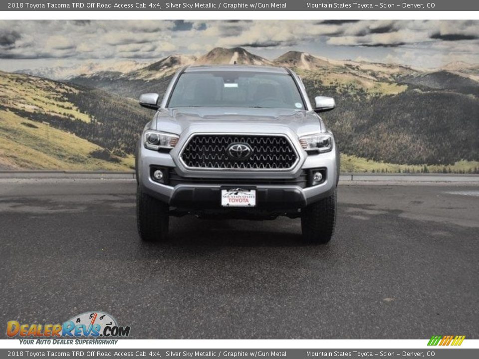 2018 Toyota Tacoma TRD Off Road Access Cab 4x4 Silver Sky Metallic / Graphite w/Gun Metal Photo #2