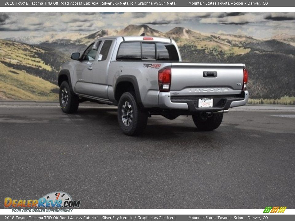 2018 Toyota Tacoma TRD Off Road Access Cab 4x4 Silver Sky Metallic / Graphite w/Gun Metal Photo #3