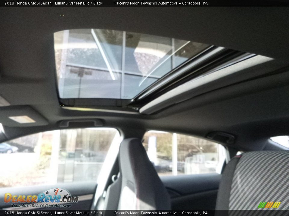 2018 Honda Civic Si Sedan Lunar Silver Metallic / Black Photo #13