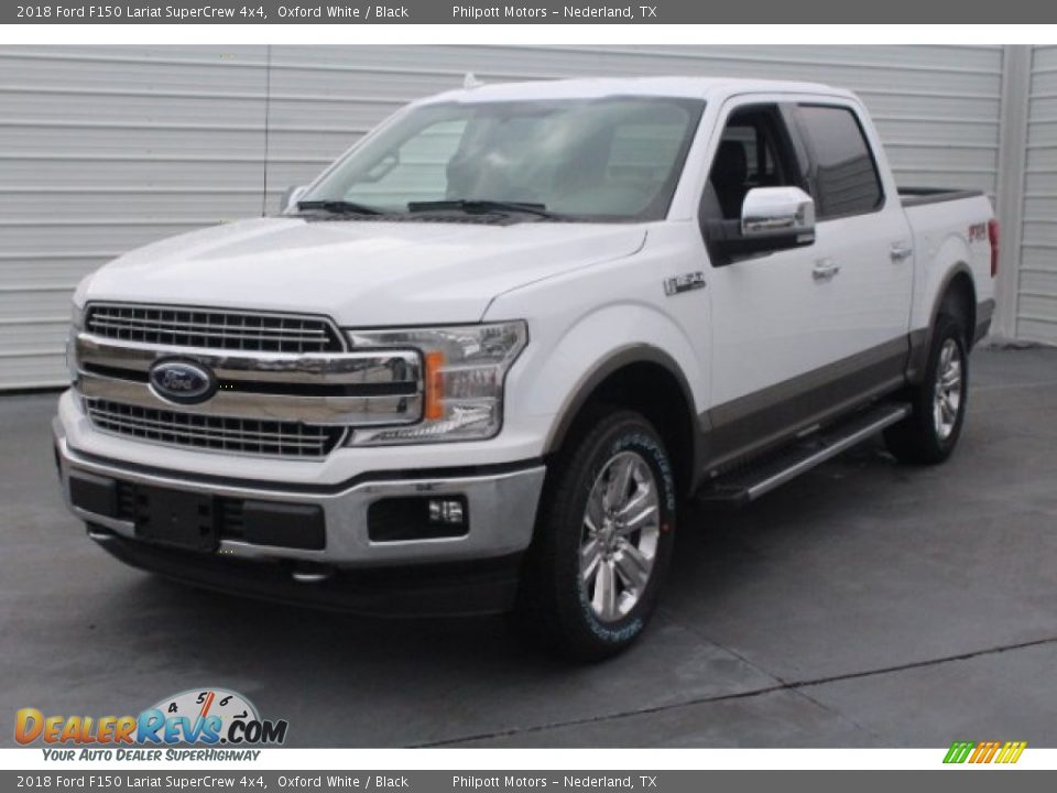 2018 Ford F150 Lariat SuperCrew 4x4 Oxford White / Black Photo #3