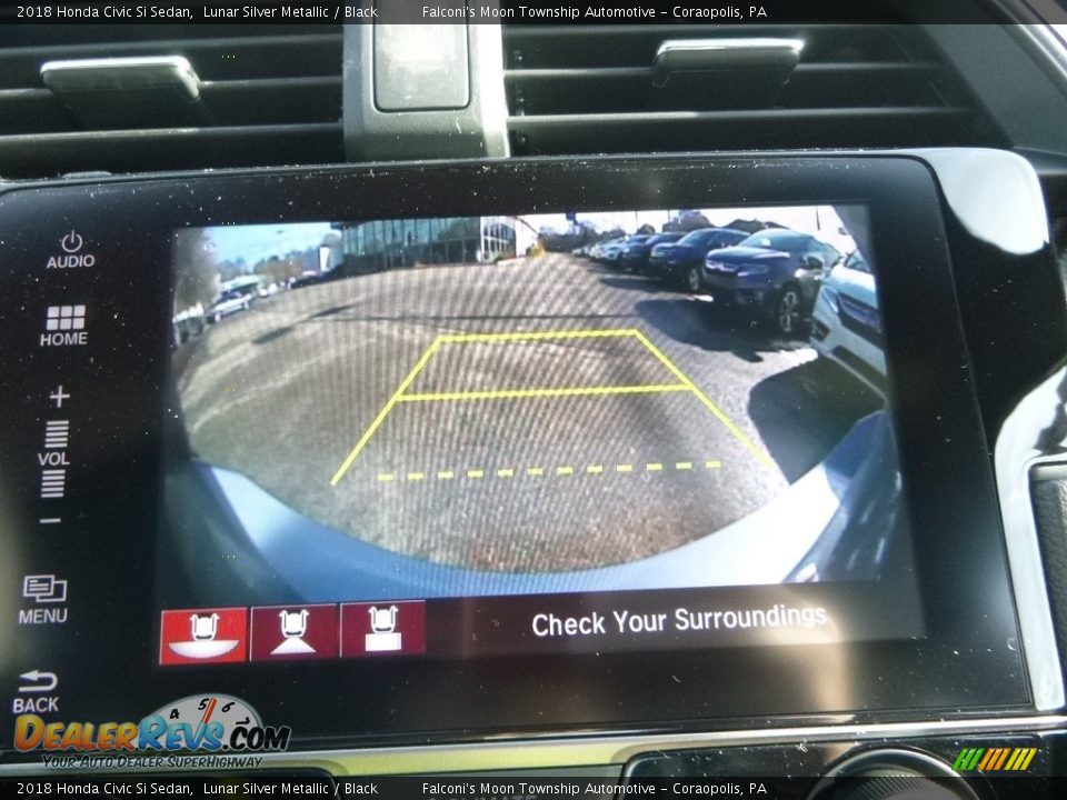 2018 Honda Civic Si Sedan Lunar Silver Metallic / Black Photo #15