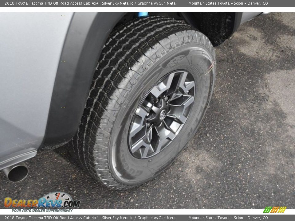 2018 Toyota Tacoma TRD Off Road Access Cab 4x4 Silver Sky Metallic / Graphite w/Gun Metal Photo #9