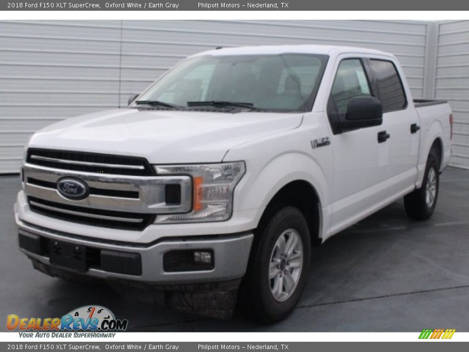 2018 Ford F150 XLT SuperCrew Oxford White / Earth Gray Photo #3