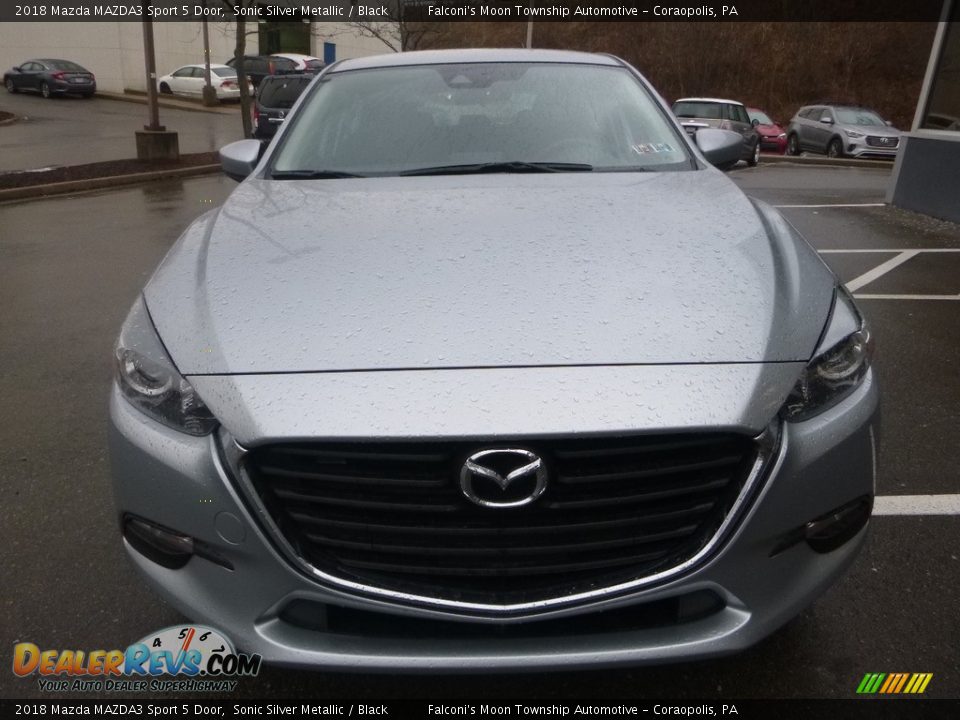 2018 Mazda MAZDA3 Sport 5 Door Sonic Silver Metallic / Black Photo #4