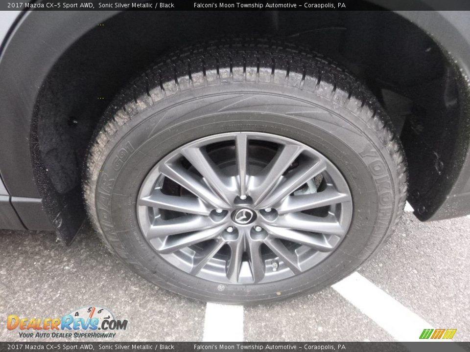 2017 Mazda CX-5 Sport AWD Sonic Silver Metallic / Black Photo #7