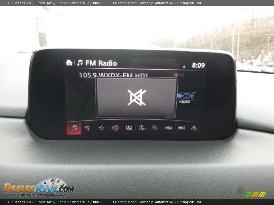 2017 Mazda CX-5 Sport AWD Sonic Silver Metallic / Black Photo #13