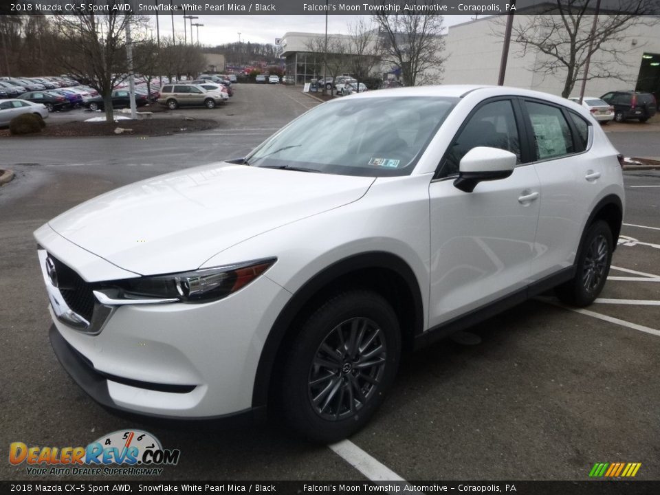 2018 Mazda CX-5 Sport AWD Snowflake White Pearl Mica / Black Photo #5
