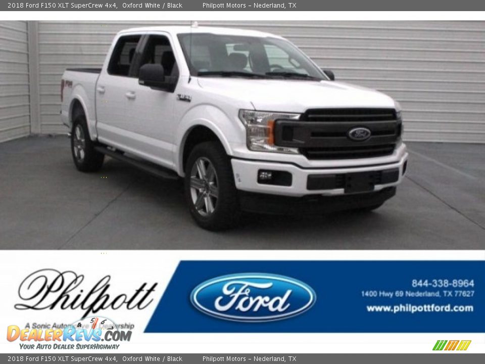 2018 Ford F150 XLT SuperCrew 4x4 Oxford White / Black Photo #1