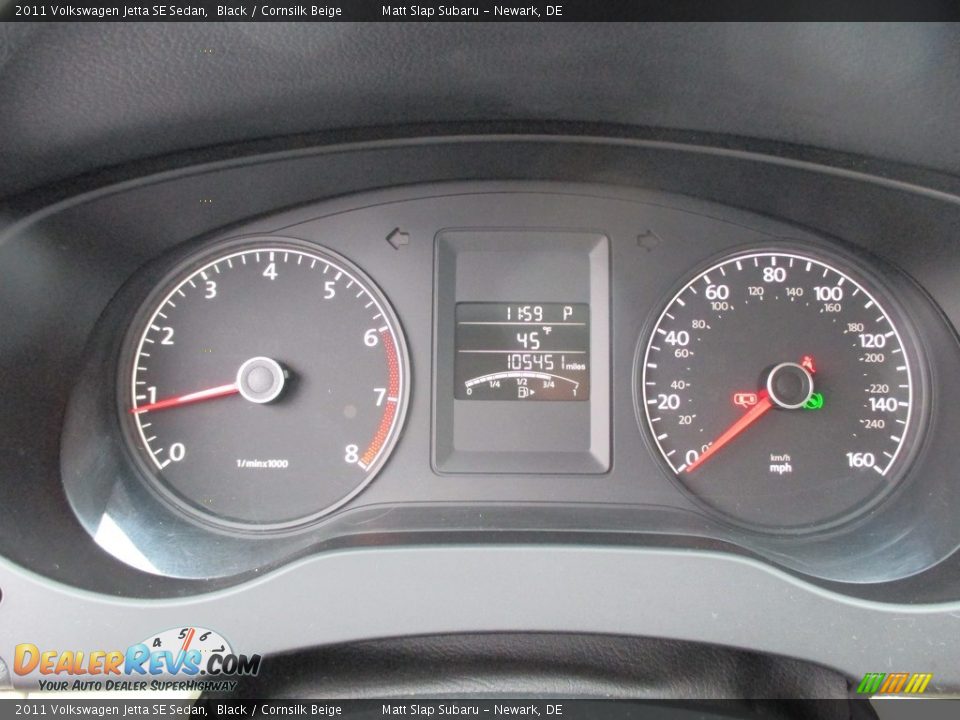 2011 Volkswagen Jetta SE Sedan Black / Cornsilk Beige Photo #27