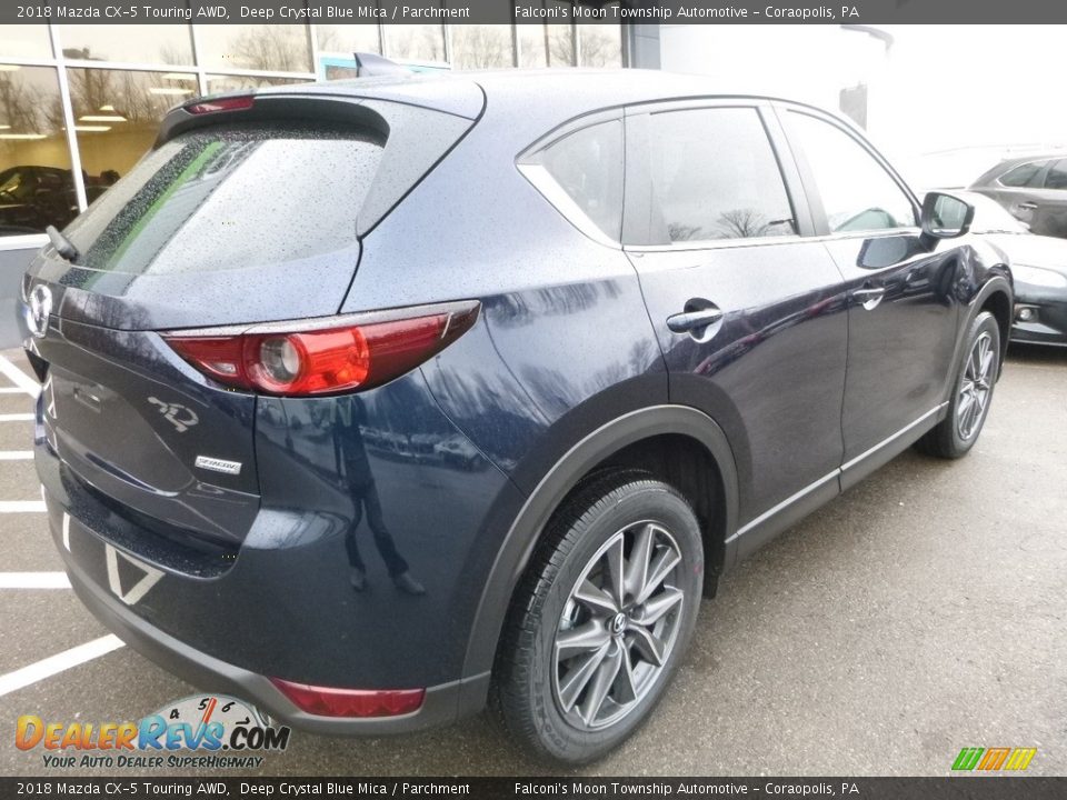 2018 Mazda CX-5 Touring AWD Deep Crystal Blue Mica / Parchment Photo #2