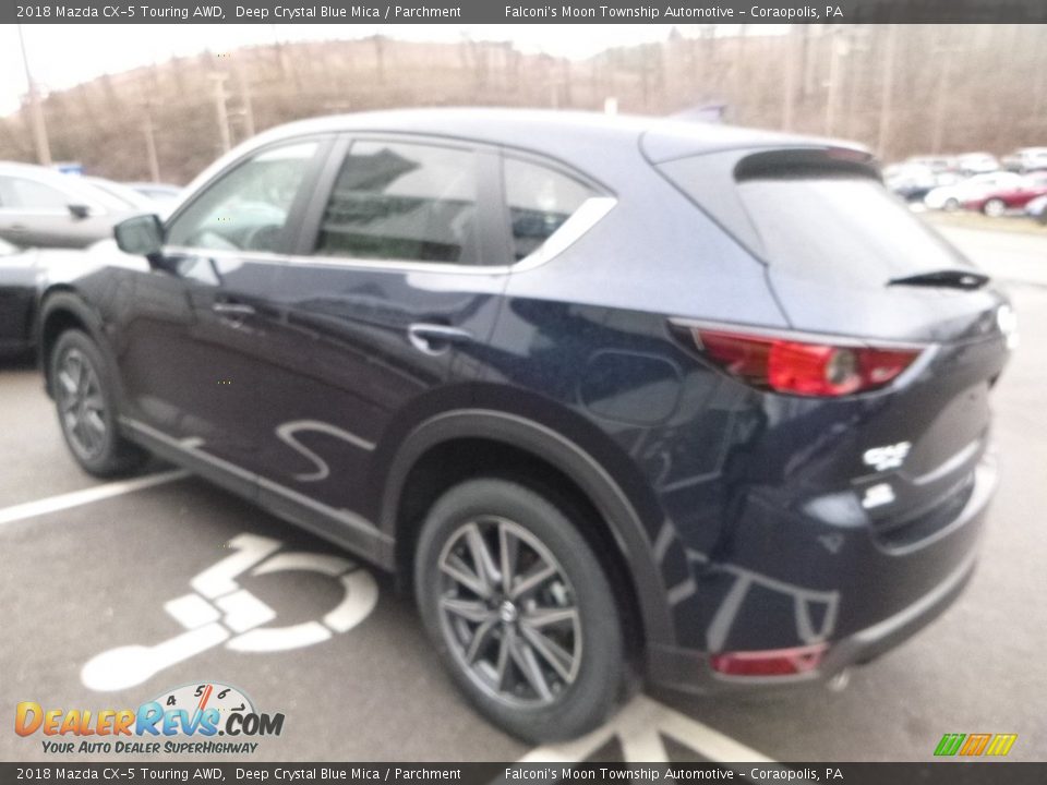 2018 Mazda CX-5 Touring AWD Deep Crystal Blue Mica / Parchment Photo #6