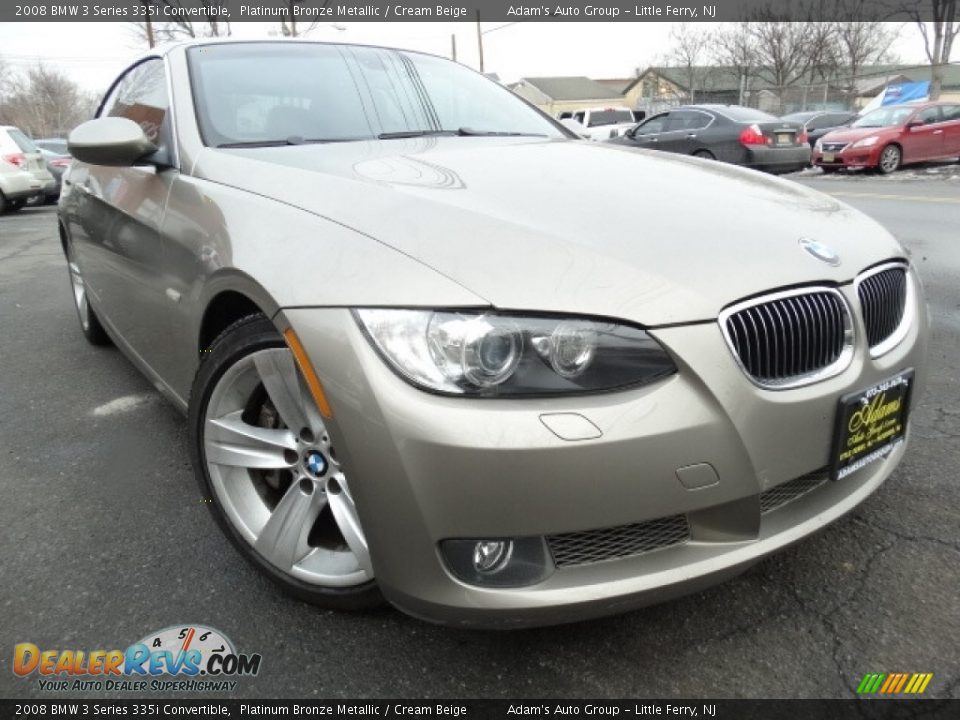 2008 BMW 3 Series 335i Convertible Platinum Bronze Metallic / Cream Beige Photo #1