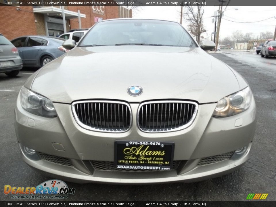 2008 BMW 3 Series 335i Convertible Platinum Bronze Metallic / Cream Beige Photo #2