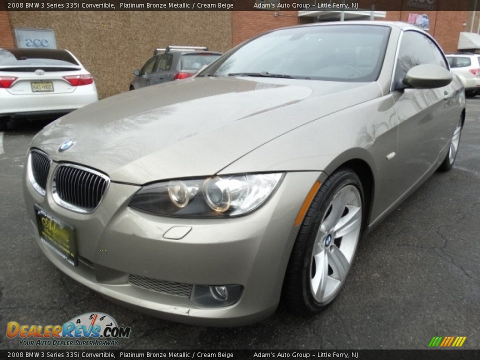 2008 BMW 3 Series 335i Convertible Platinum Bronze Metallic / Cream Beige Photo #3