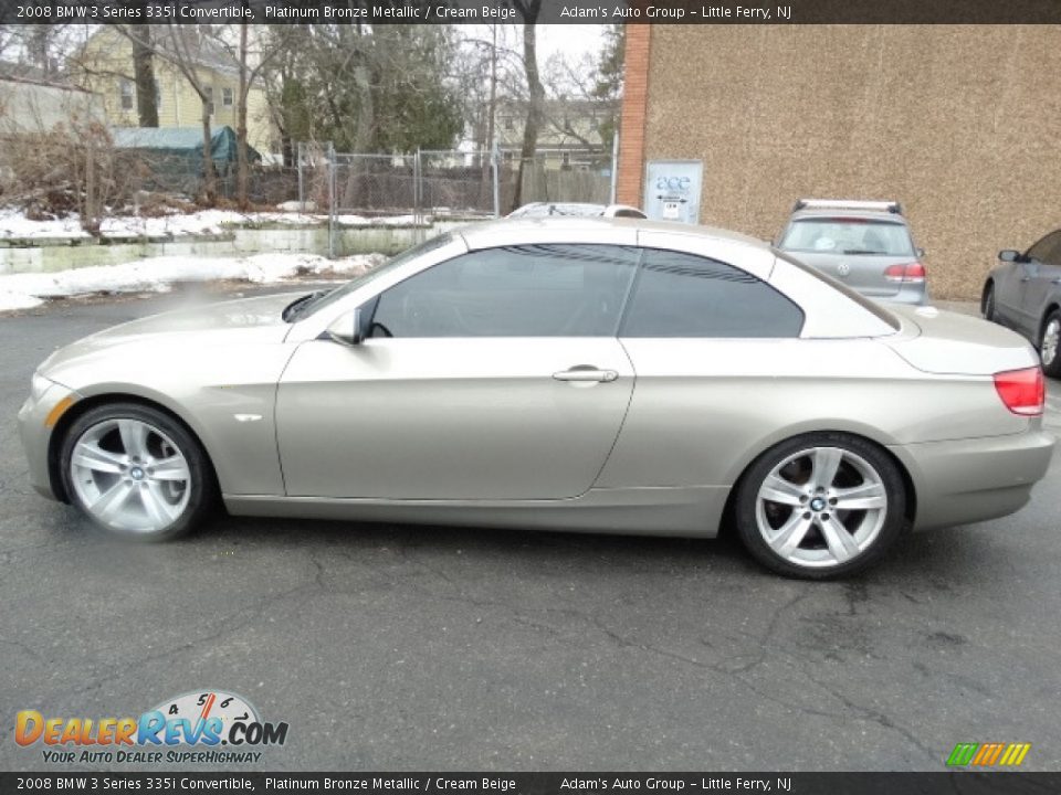 2008 BMW 3 Series 335i Convertible Platinum Bronze Metallic / Cream Beige Photo #4