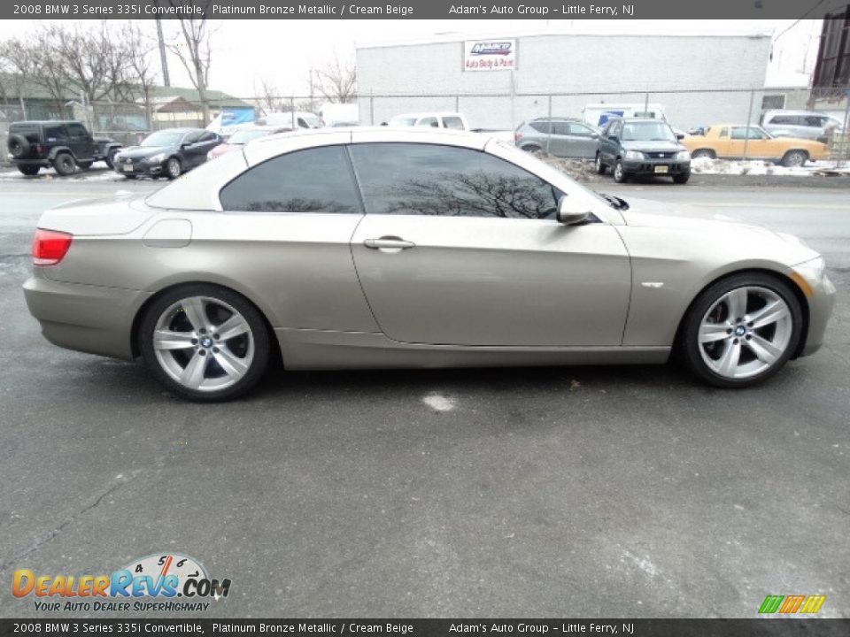 2008 BMW 3 Series 335i Convertible Platinum Bronze Metallic / Cream Beige Photo #8