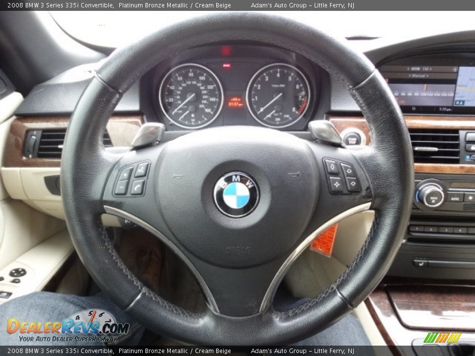 2008 BMW 3 Series 335i Convertible Platinum Bronze Metallic / Cream Beige Photo #15