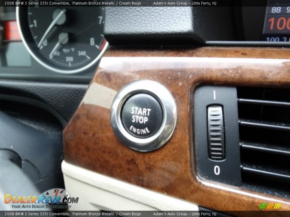 2008 BMW 3 Series 335i Convertible Platinum Bronze Metallic / Cream Beige Photo #22