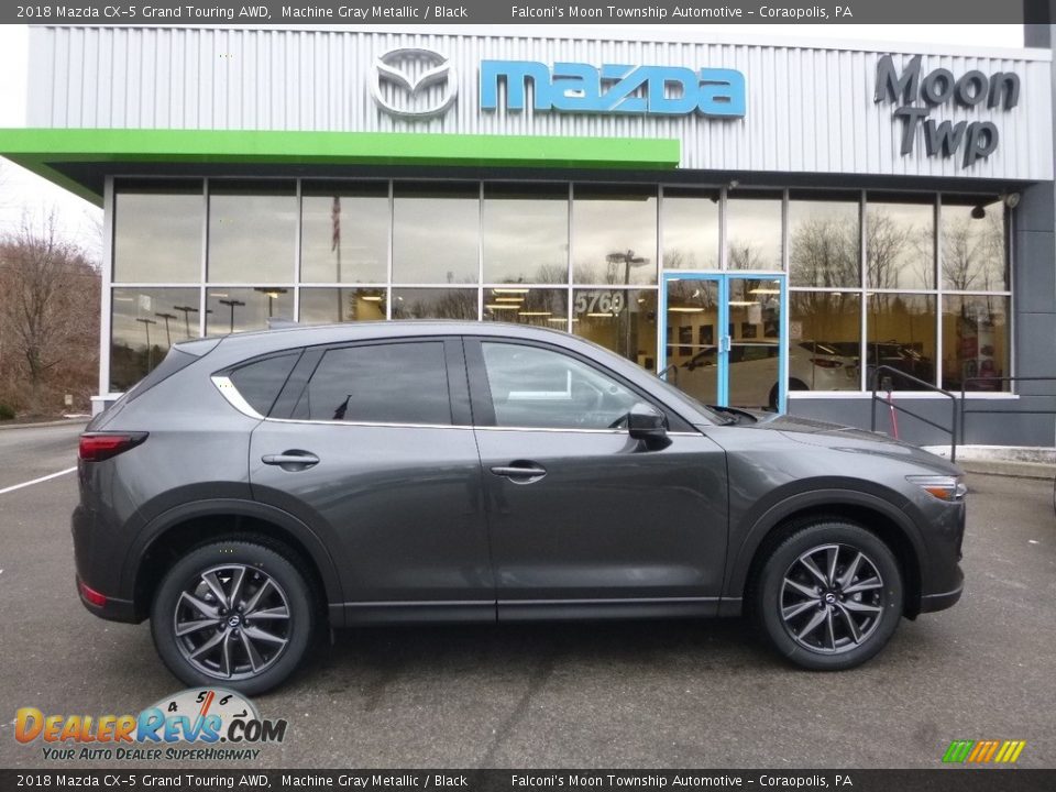 2018 Mazda CX-5 Grand Touring AWD Machine Gray Metallic / Black Photo #1