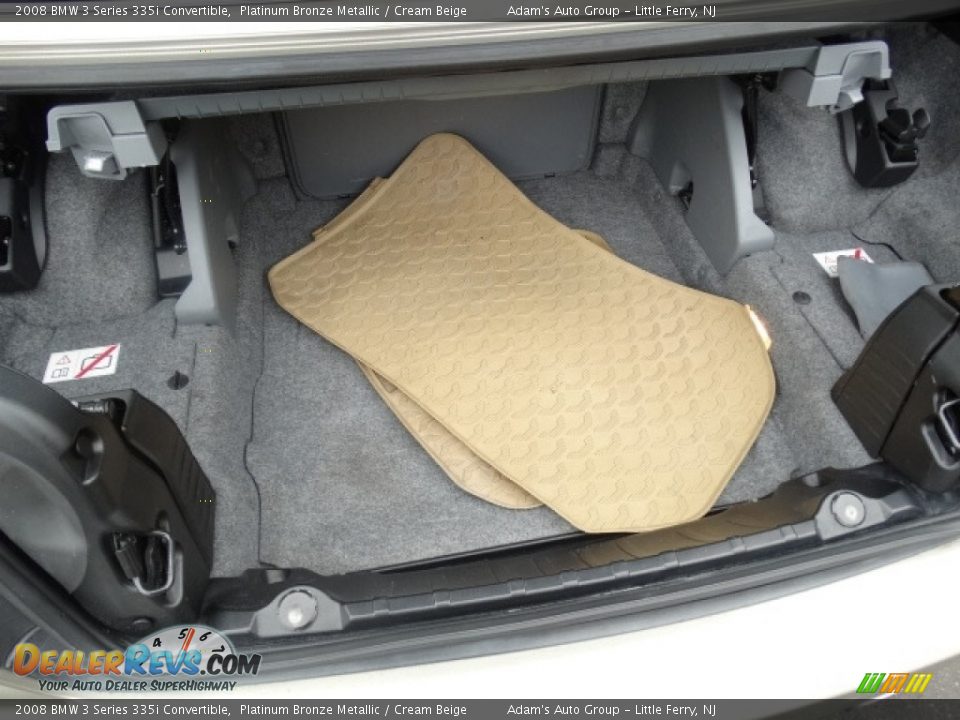 2008 BMW 3 Series 335i Convertible Platinum Bronze Metallic / Cream Beige Photo #35