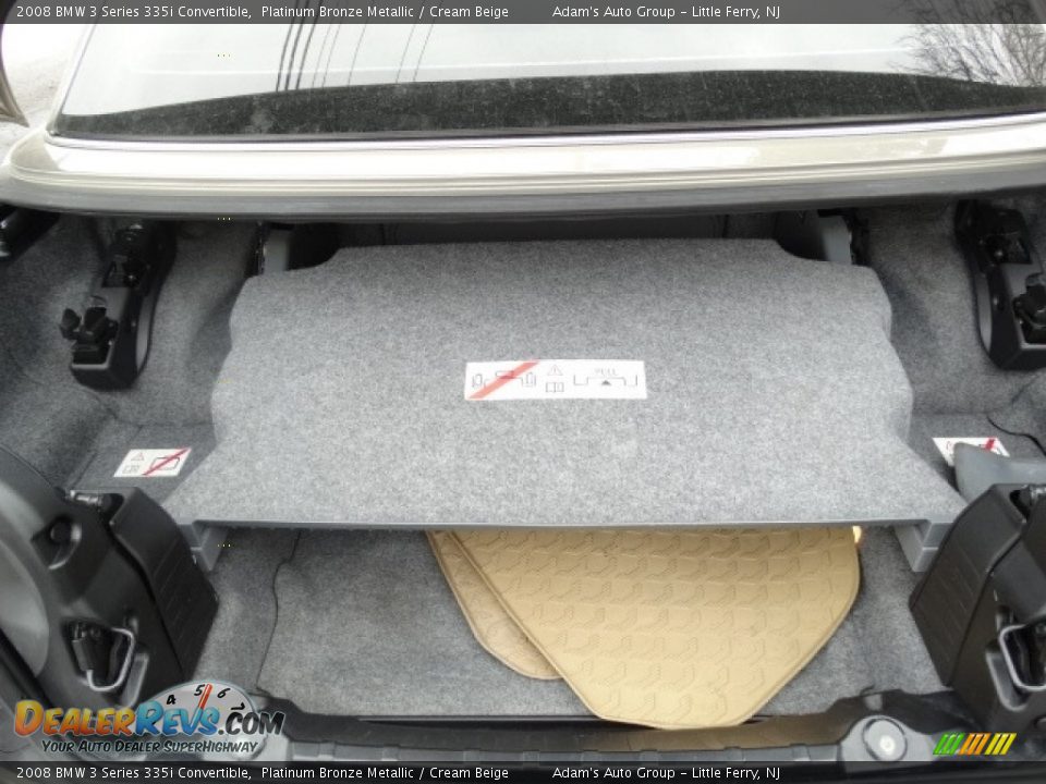 2008 BMW 3 Series 335i Convertible Platinum Bronze Metallic / Cream Beige Photo #36