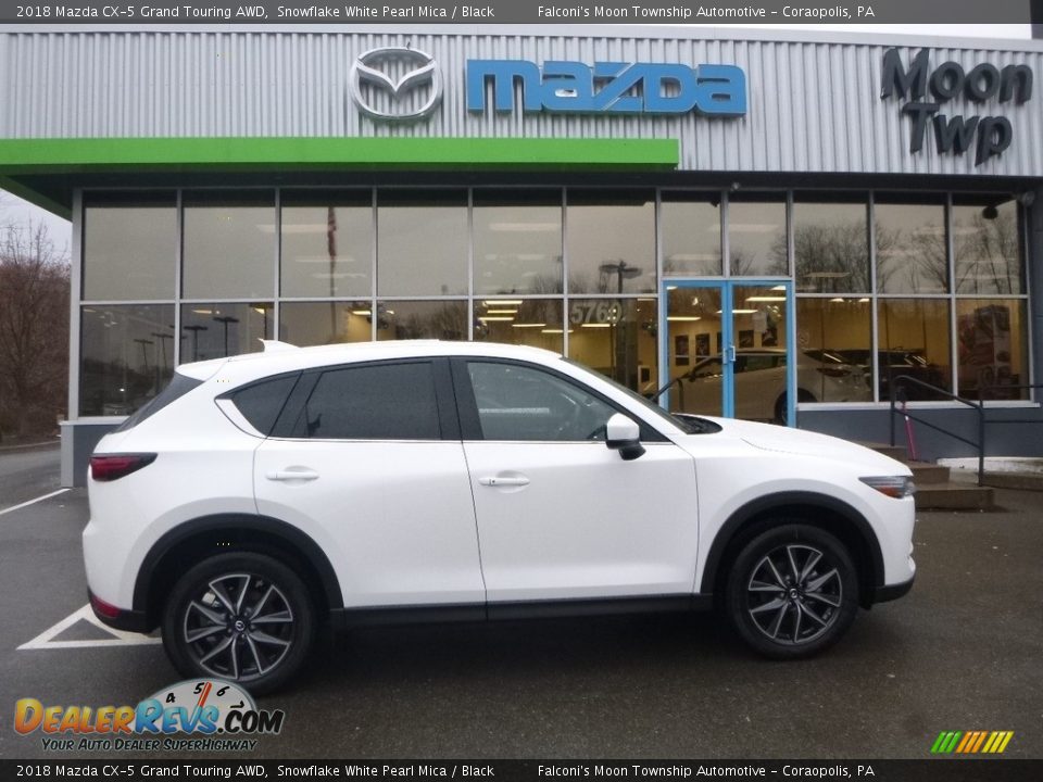 2018 Mazda CX-5 Grand Touring AWD Snowflake White Pearl Mica / Black Photo #1